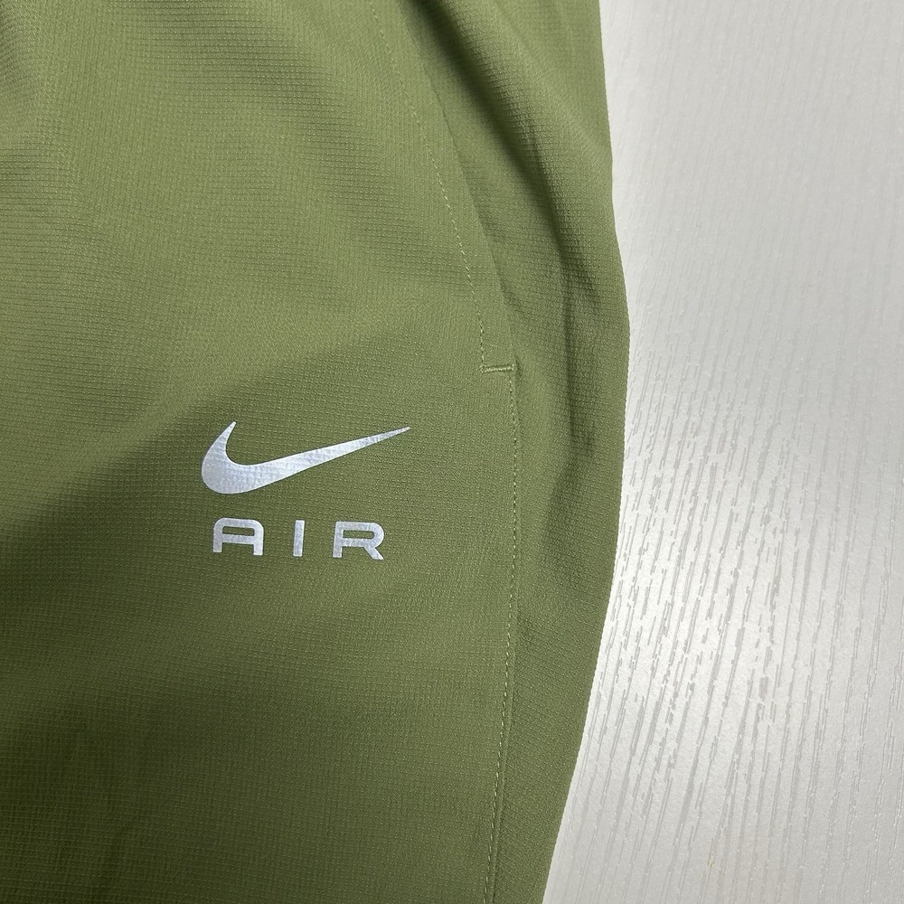 Nike Pants Womens Medium Green Dri-FIT Track Joggers Nike Air Zip Leg Cuff - Picture 3 of 10